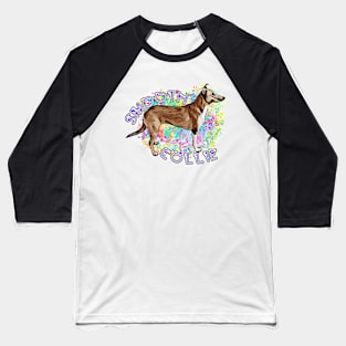 Shorthair Collie Splash Baseball T-Shirt